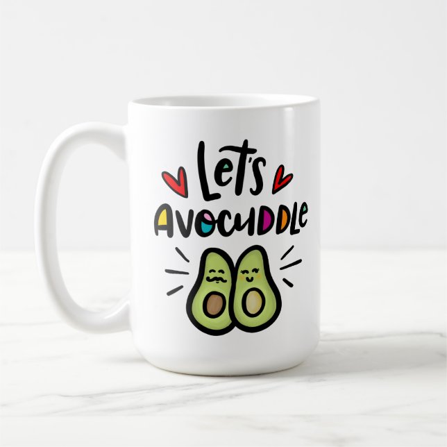 Let's Avocuddle Coffee Mug (Left)