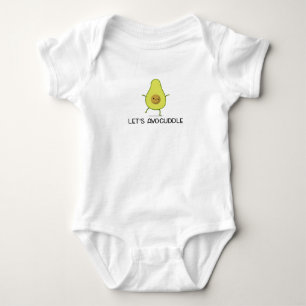 Let's avocuddle cute avocado baby bodysuit