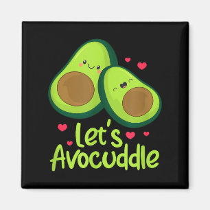 Lets Avocuddle Cute Avocado Couple Valentines Day Magnet