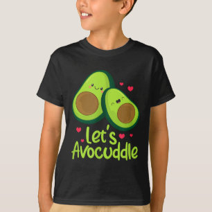 Lets Avocuddle Cute Avocado Couple Valentines Day  T-Shirt