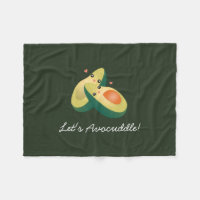 Let's Avocuddle Funny Cute Avocados Pun Humour