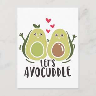 Lets Avocuddle Postcard Designer