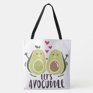 Lets Avocuddle/Snakeskin Tote Bag