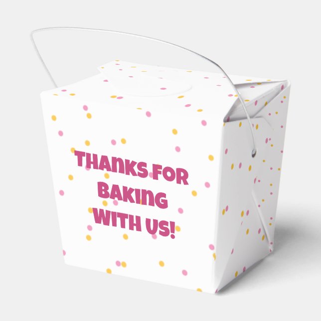 Let's Bake! Kid's Baking Party Favour Box (Back Side)