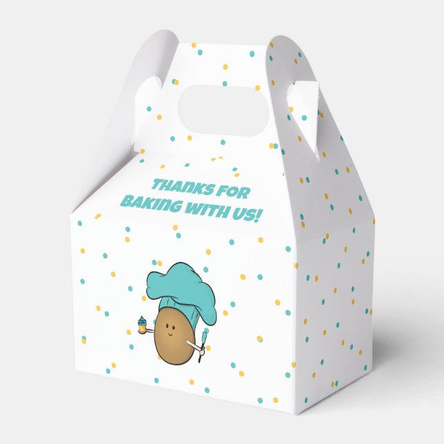 Let's Bake! Kid's Baking Party Favour Box (Front Side)