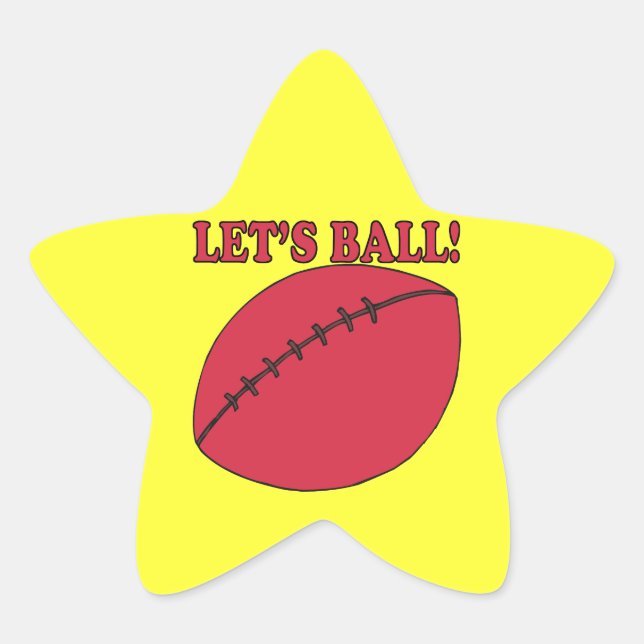 Lets Ball Star Sticker (Front)