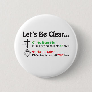 Let's Be Clear 6 Cm Round Badge