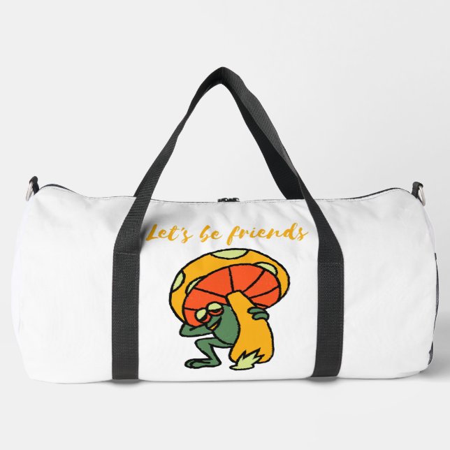 let's be friends duffle bag (Front)