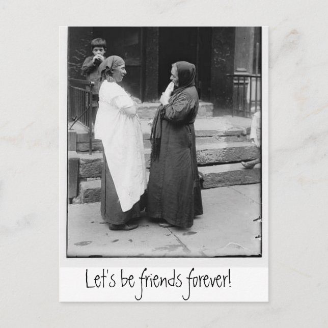 Let's Be Friends Forever Postcard (Front)