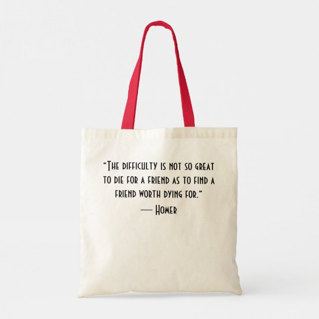 Let's Be Friends Tote Bag (Back)