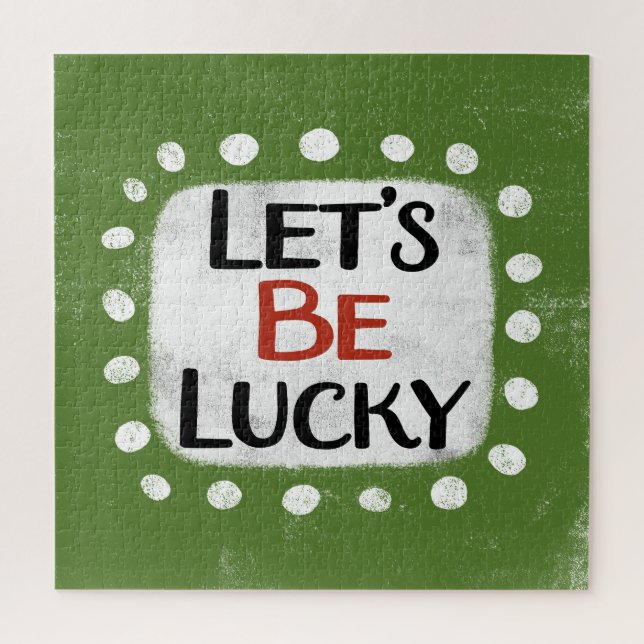 Let's Be Lucky Jigsaw Puzzle (Vertical)