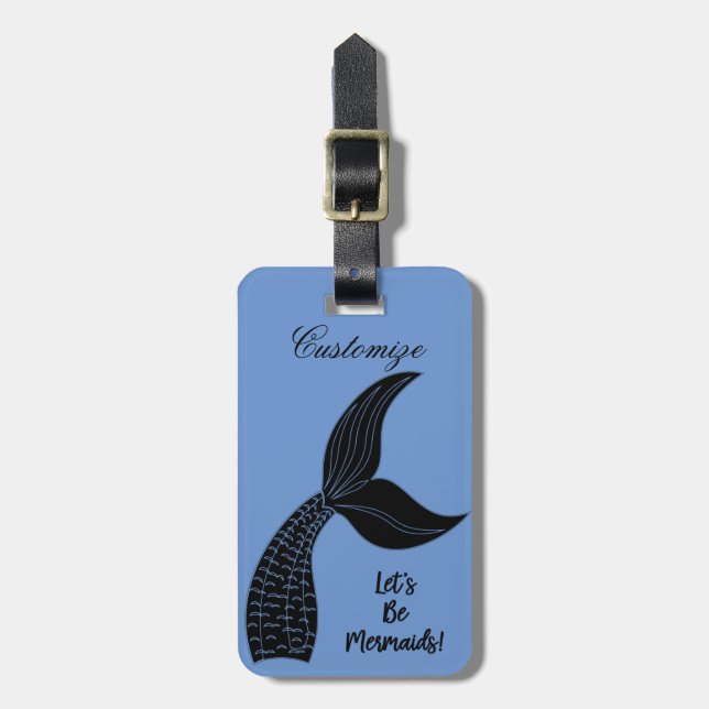 Let's Be Mermaids Thunder_Cove Luggage Tag (Front Vertical)