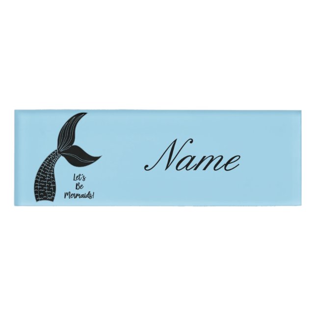 Let's Be Mermaids Thunder_Cove Name Tag (Front)
