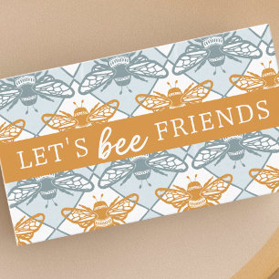 Let's Bee Friends Kids Playdate Summer Calling Card