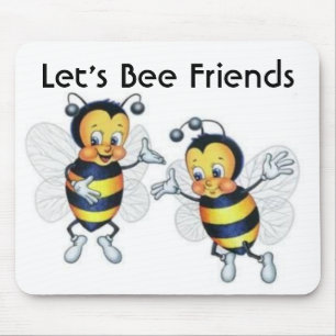 Let's Bee Friends Mouse Mat