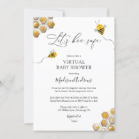 Let's Bee Safe Virtual Baby Shower