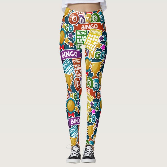 Let's BINGO Pop Fashion Leggings (Front)