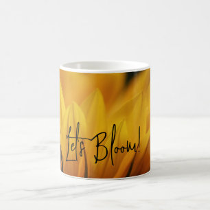 "Let's Bloom!" Mug design. Customise your mug!