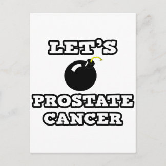 Let's Bomb Prostate Cancer Postcard