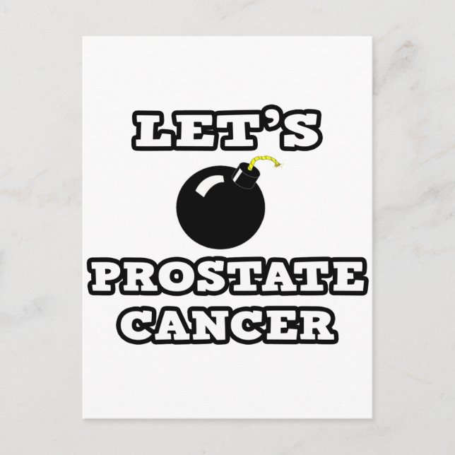 Let's Bomb Prostate Cancer Postcard (Front)