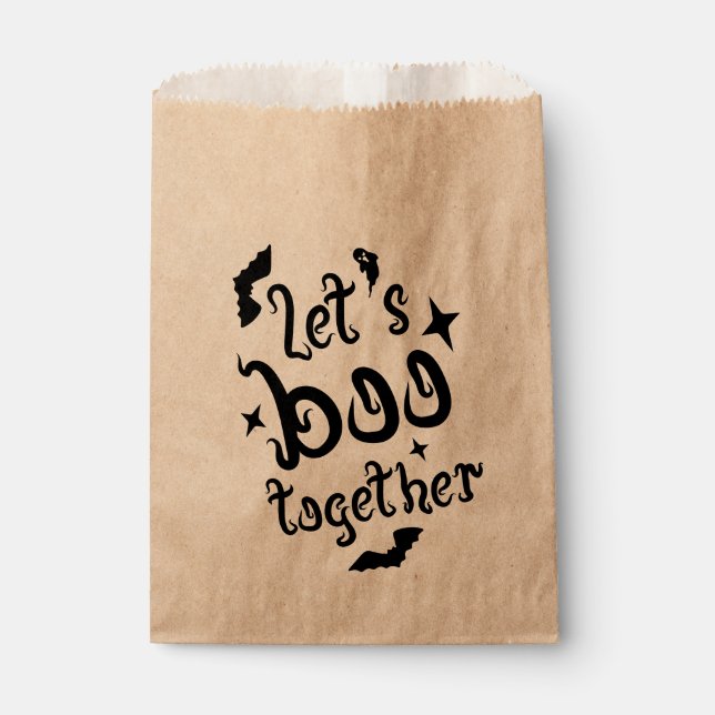 Let's boo together favour bags (Front)