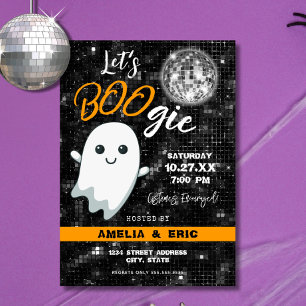 Let's BOOgie Disco Halloween Party Invitation