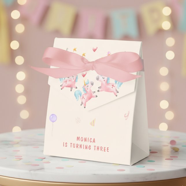 Let's bounce jumping unicorns kids birthday favour box (Creator Uploaded)
