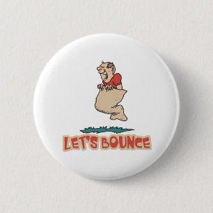 Lets Bounce Potato Sack Race 6 Cm Round Badge