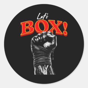Let's Box Classic Round Sticker