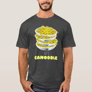 Let's Canoodle -Cute Noodle Pun T-Shirt