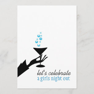 Let's Celebrate, a Girls Night Out Invitation