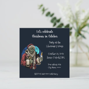 Let's celebrate Christmas in October Invitation