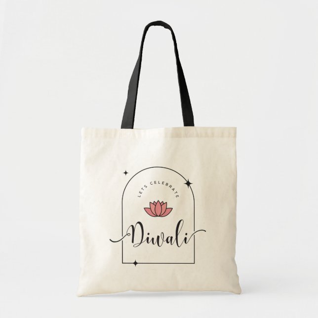 Lets celebrate Diwali elegant  Tote Bag (Front)