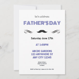 Let's Celebrate Father's Day Invitation