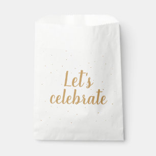 Let's celebrate! favour bag