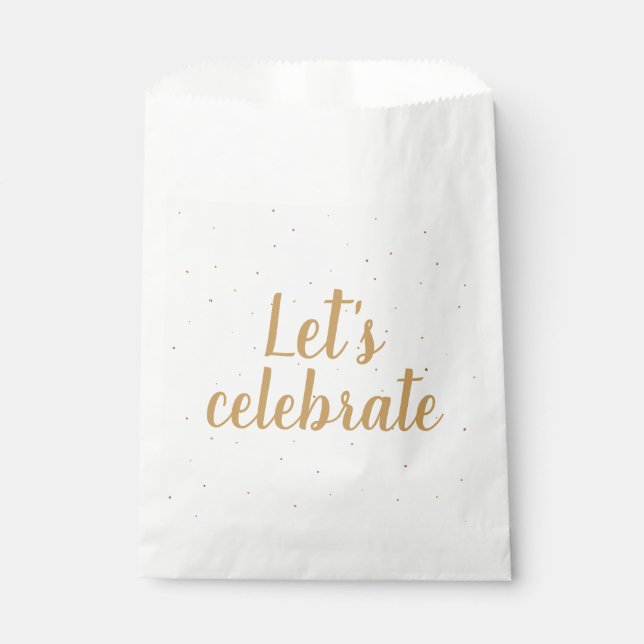 Let's celebrate! favour bag (Front)
