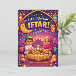 Let's Celebrate Iftar! Playful Ramadan Invitation