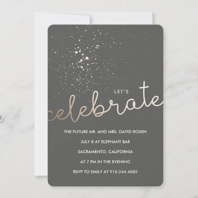 Let's Celebrate! Invitation (Front)