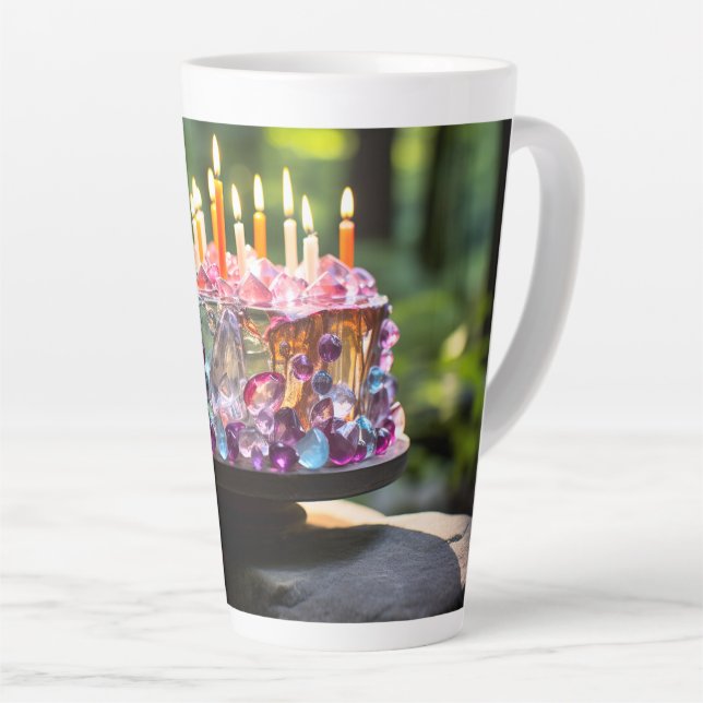 Let's Celebrate! Latte Mug (Right Angle)