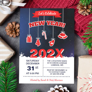 Let's Celebrate New Year's Party Invitation