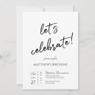 Let's Celebrate Party Invitation
