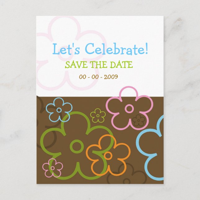 Let's Celebrate Postcard (Front)