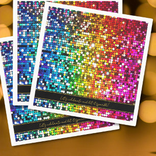 Let's celebrate Sparkling Sequins Napkin