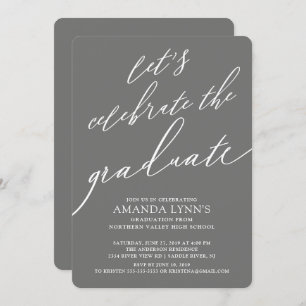 Let's Celebrate the Graduate Graduation Invitation