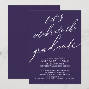 Let's Celebrate the Graduate Graduation Invitation