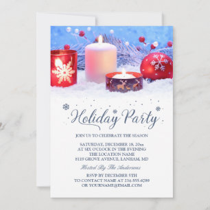 Let's Celebrate the Season Graceful Holiday Party Invitation