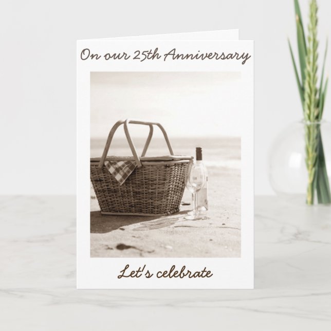 LET'S CELEBRATE "US" -  25th WEDDING ANNIVERARY Card (Front)