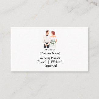 Let's Celebrate Wedding Couple Business Card