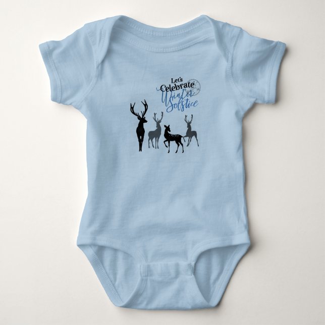 Let's Celebrate Winter Solstice Baby Bodysuit (Front)