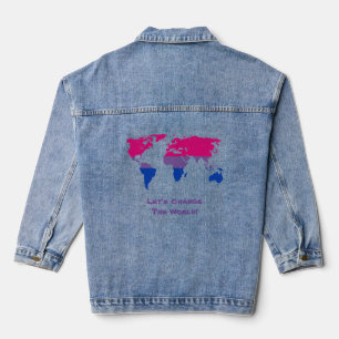 Let's Change the World  Denim Jacket